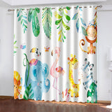 Load image into Gallery viewer, Dinosaur Curtains Blackout Window Treatments Drapes Room Decoration