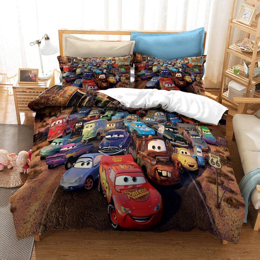 Set di biancheria da letto per bambini Disney Cartoon Cars