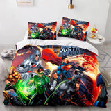 Laden Sie das Bild in den Galerie-Viewer, Disney Justice League Bettwäsche-Set Quilt Bettbezug Überwurf Bettwäsche-Sets
