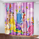 Load image into Gallery viewer, Disney Princess Curtains Cosplay Blackout Window Drapes