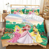 Laden Sie das Bild in den Galerie-Viewer, Disney Prinzessin Schneewittchen Cosplay Bettwäsche-Set Bettbezüge Bettlaken