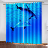 Load image into Gallery viewer, Dolphin Curtains Blackout Window Treatments Drapes for Room Decoration