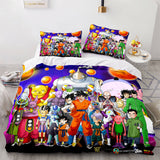 Laden Sie das Bild in den Galerie-Viewer, Dragon Ball Cosplay Bettwäsche-Set, britischer Bettbezug