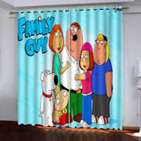 Load image into Gallery viewer, Family Guy Curtains Pattern Blackout Window Drapes