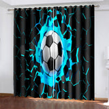 Load image into Gallery viewer, Football Curtains Blackout Window Drapes