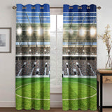 Load image into Gallery viewer, Football Field Curtains Blackout Window Treatments Drapes for Room Decor