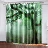 Load image into Gallery viewer, Forest Tree Curtains Blackout Window Treatments Drapes for Room Decor