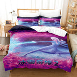Carica l&#39;immagine nel visualizzatore Galleria, Frozen 2 Elsa Anna Cosplay Set di biancheria da letto per bambini Set copripiumino trapuntato