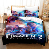 Carica l&#39;immagine nel visualizzatore Galleria, Frozen 2 Elsa Anna Cosplay Set di biancheria da letto per bambini Set copripiumino trapuntato