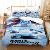 Carica l&#39;immagine nel visualizzatore Galleria, Frozen 2 Elsa Anna Cosplay Set di biancheria da letto per bambini Set copripiumino trapuntato