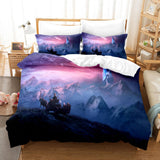 Carica l&#39;immagine nel visualizzatore Galleria, Frozen 2 Elsa Anna Cosplay Set di biancheria da letto per bambini Set copripiumino trapuntato