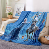 Load image into Gallery viewer, Frozen Blanket Flannel Throw Room Decoration
