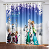Load image into Gallery viewer, Frozen Curtains Blackout Window Treatments Drapes for Room Decoration