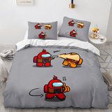 Laden Sie das Bild in den Galerie-Viewer, Spiel unter uns Cosplay Kinder Bettwäsche Set Quilt Bettbezug Bettsets