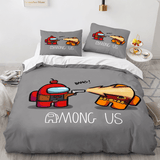 Laden Sie das Bild in den Galerie-Viewer, Spiel unter uns Cosplay Kinder Bettwäsche Set Quilt Bettbezug Bettsets
