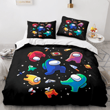 Laden Sie das Bild in den Galerie-Viewer, Spiel unter uns Cosplay Kinder Bettwäsche Set Quilt Bettbezug Bettsets