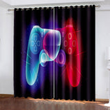 Load image into Gallery viewer, Game Controller Gamepad Curtains Blackout Window Treatments Drapes