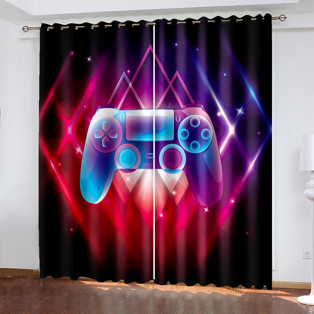 Game Controller Gamepad Curtains Blackout Window Treatments Drapes ...