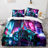 Laden Sie das Bild in den Galerie-Viewer, Spiel Cyberpunk 2077 Bettwäsche-Set Bettbezüge Bettlaken-Sets