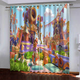 Load image into Gallery viewer, Game Fall Guys Pattern Curtains Blackout Window Drapes