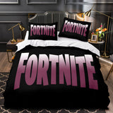 Laden Sie das Bild in den Galerie-Viewer, Spiel Fortnite Cosplay Bettwäsche-Set Quilt Bettbezüge Bettlaken-Sets