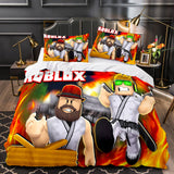 Laden Sie das Bild in den Galerie-Viewer, Spiel Roblox Cosplay Bettwäsche-Set Quilt Bettbezug Weihnachtsbett-Sets