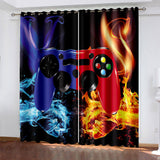 Load image into Gallery viewer, Gamepad Curtains Game Joystick Blackout Window Treatments Drapes