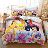 Carica l&#39;immagine nel visualizzatore Galleria, Set di biancheria da letto per ragazze Disney Princess Set copripiumino trapuntato nel Regno Unito