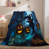 Load image into Gallery viewer, Halloween Horror Party Decoration Flannel Fleece Blanket Wrap Blanket