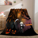 Load image into Gallery viewer, Halloween Horror Party Decoration Flannel Fleece Blanket Wrap Blanket