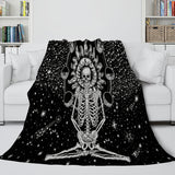 Load image into Gallery viewer, Halloween Horror Skeleton Skull Party Decoration Flannel Fleece Blanket
