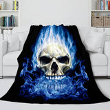 Load image into Gallery viewer, Halloween Horror Skeleton Skull Party Decoration Flannel Fleece Blanket