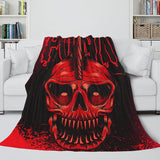 Laden Sie das Bild in den Galerie-Viewer, Halloween-Horror-Skelett-Schädel-Party-Dekoration Flanell-Fleece-Decke