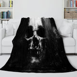 Laden Sie das Bild in den Galerie-Viewer, Halloween-Horror-Skelett-Schädel-Party-Dekoration Flanell-Fleece-Decke