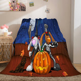 Load image into Gallery viewer, Halloween Party Decoration Flannel Fleece Blanket Wrap Nap Blanket