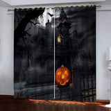 Load image into Gallery viewer, Halloween Pattern Curtains Blackout Window Drapes