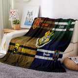 Load image into Gallery viewer, Harry Potter Blanket Pattern Flannel Throw Room Decoration