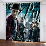 Load image into Gallery viewer, Harry Potter College Pattern Curtains Blackout Window Drapes Decoration