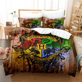 Laden Sie das Bild in den Galerie-Viewer, Harry Potter Cosplay UK Bettwäsche-Set Quilt Bettbezug Bettwäsche-Sets