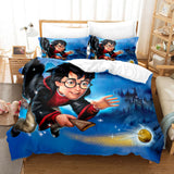Laden Sie das Bild in den Galerie-Viewer, Harry Potter UK Bettwäsche-Set Cosplay Kinder Steppbettbezüge Bett-Sets