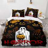 Laden Sie das Bild in den Galerie-Viewer, Horror Halloween Cosplay Bettwäsche-Set UK Bettbezüge Bettwäsche-Sets