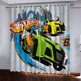 Load image into Gallery viewer, Hot Wheels Pattern Curtains Blackout Window Drapes