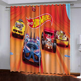 Load image into Gallery viewer, Hot Wheels Pattern Curtains Blackout Window Drapes
