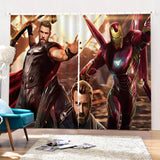 Load image into Gallery viewer, Iron Man Curtains Cosplay Blackout Window Drapes for Room Decoration