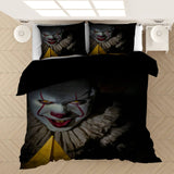 Laden Sie das Bild in den Galerie-Viewer, Es 2 Pennywise Joker Cosplay Bettwäsche-Set Bettbezug Bettwäsche-Sets