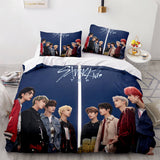 Laden Sie das Bild in den Galerie-Viewer, JYP Stray Kids Cosplay Weiches Bettwäsche-Set Bettbezüge Bettwäsche-Sets