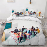 Laden Sie das Bild in den Galerie-Viewer, JYP Stray Kids Cosplay UK Bettwäsche-Set Steppdecke Bettbezug Bettwäsche-Sets