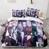 Carica l&#39;immagine nel visualizzatore Galleria, Japan Anime Demon Slayer Bedding Set Cosplay Copripiumino Set da letto