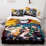 Carica l&#39;immagine nel visualizzatore Galleria, Japan Anime Demon Slayer Bedding Set Cosplay Copripiumino Set da letto