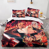 Carica l&#39;immagine nel visualizzatore Galleria, Japan Anime Demon Slayer Bedding Set Cosplay Copripiumino Set da letto